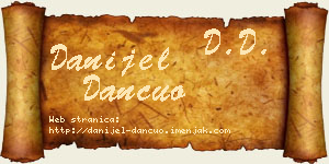 Danijel Dančuo vizit kartica